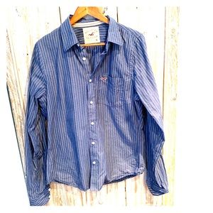 Hollister Blue Men’s Shirt - excellent condition!